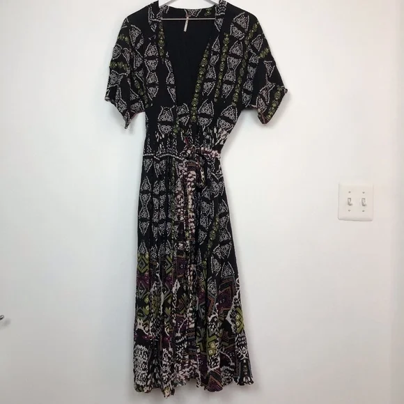 free people wrap maxi dress - Picture 1 of 9